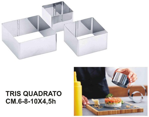 Leone coppa pasta - quadrati, set