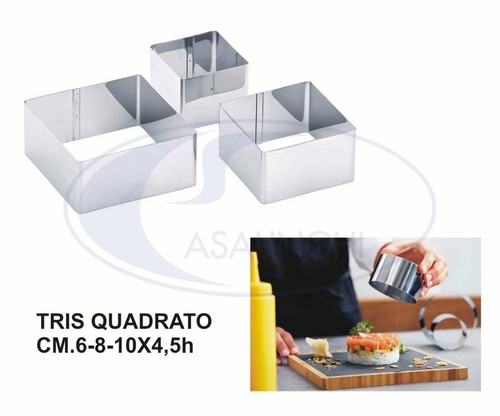 Coppa pasta quadrati set pz - set,